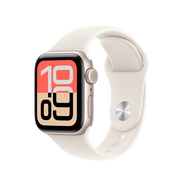 Apple Watch SE 3 GPS + Cellular 40mm Starlight Aluminium Case with Starlight Sport Band - S/M