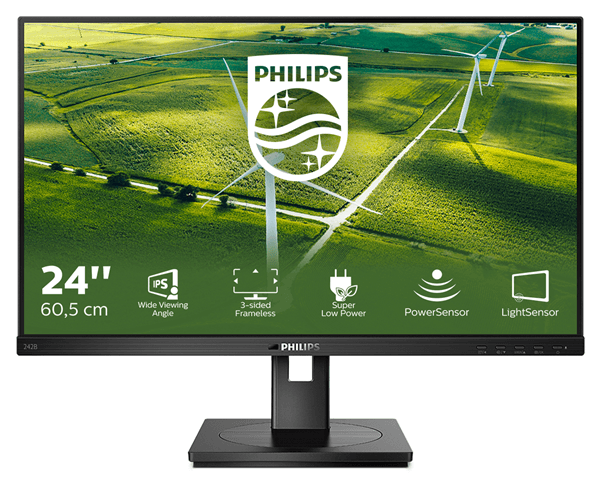 PHILIPS 23.8" LED IPS Full HD HDMI VGA Altavoces