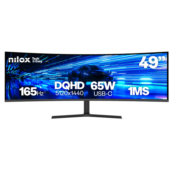 NILOX 49" LCD VA Dual QHD HDMI Altavoces