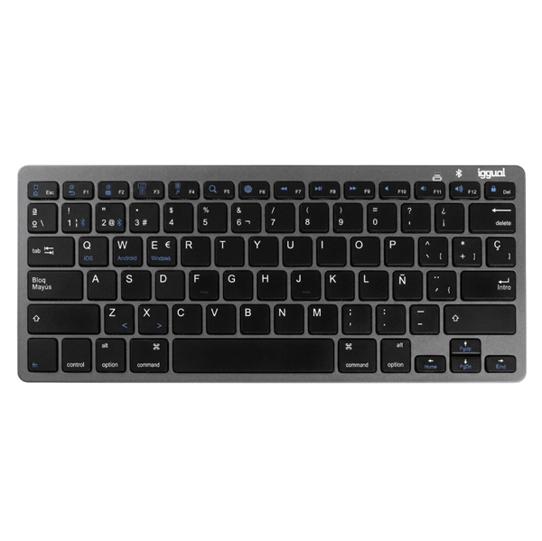 iggual Teclado Bluetooth Slim TKL-BT negro