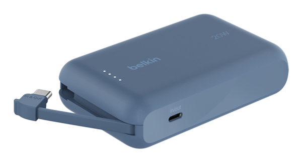 Belkin powerbank 10k w/integrated cable