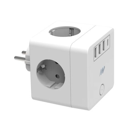 REGLETA NETWAY CUBO 4 TOMAS+ 4 USB | PCBox