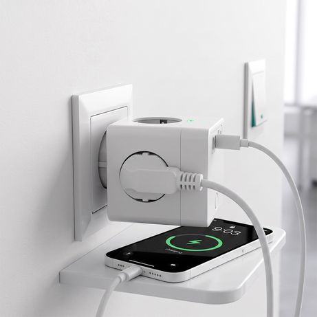 REGLETA NETWAY CUBO 4 TOMAS+ 4 USB | PCBox