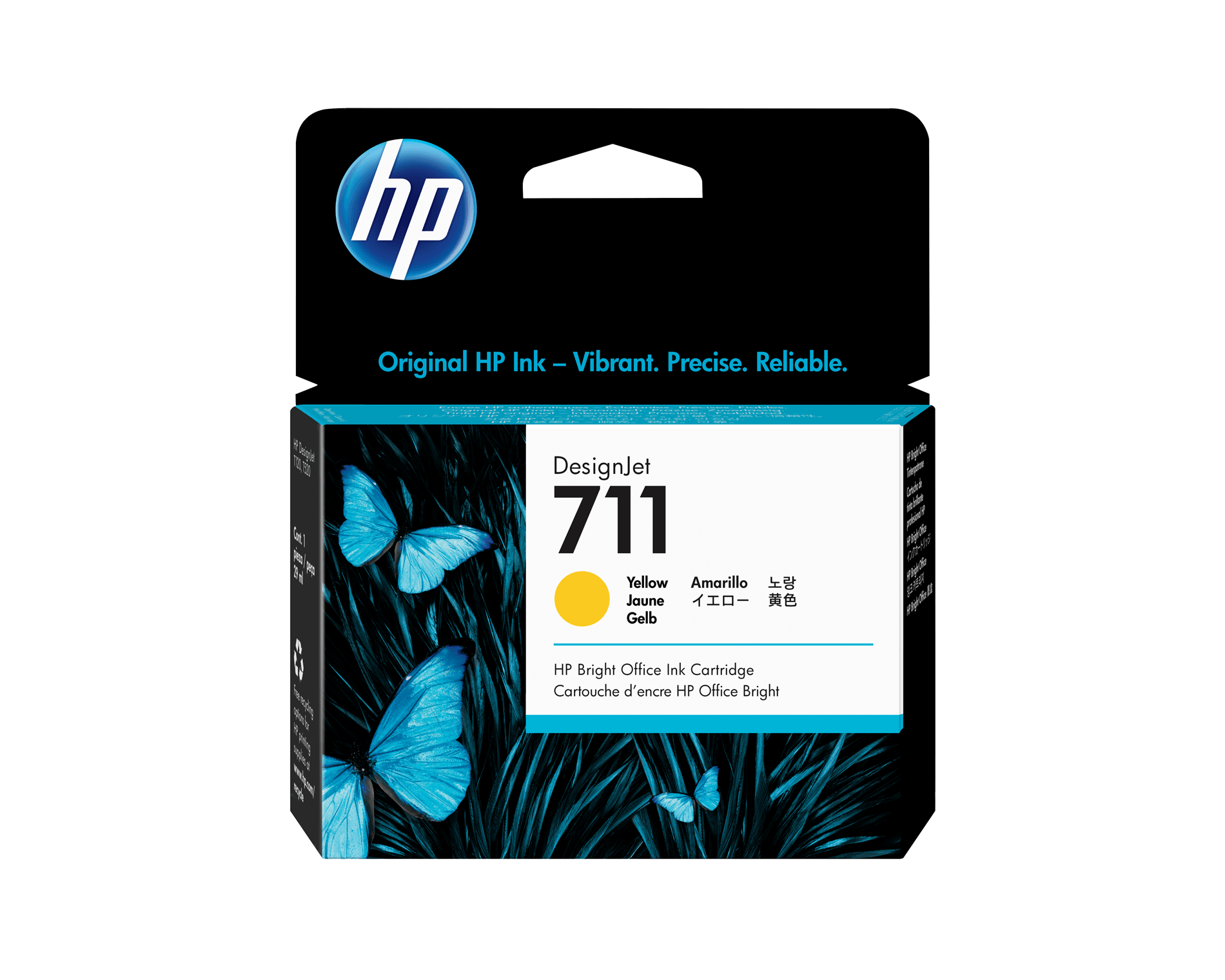 HP 711 (CZ132A) cartucho de tinta amarillo (original)