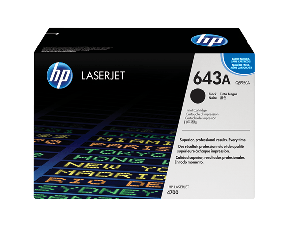 TONER HP LASERJET NEGRO 643A Q5950A