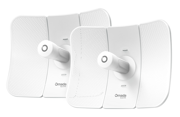 RADIO ENLACE TP-LINK OMADA BEAM BRIDGE 5 UR KIT 5GHZ 867Mbps 1xGIGABIT LAN IP65 EXTERIOR HASTA 15KM