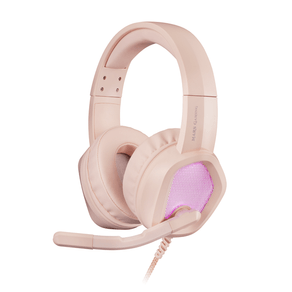HEADSET MARS GAMING MH320 PINK HI-FI ULTRA-BASS 3D JACK 3.5mm ILUMINACION RGB FLOW (ALIMENTADA POR USB) MICRO CON CANCELACION DE RUIDO