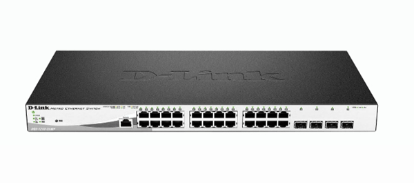 D-Link DGS-1210-28MP/E Switch 24xGb PoE+ 4xSFP Com