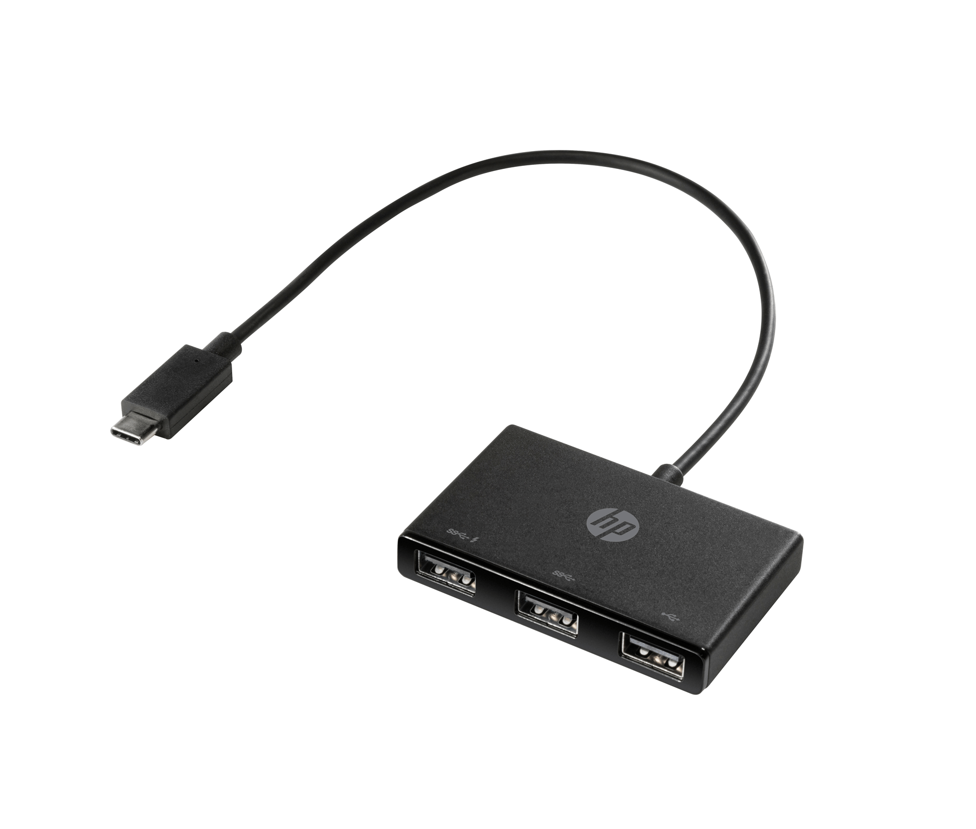Hp usb-c to usb-a hub usb 3.2 gen 1 (3.1 gen 1) type-c negro z6a00aa – imagen 2