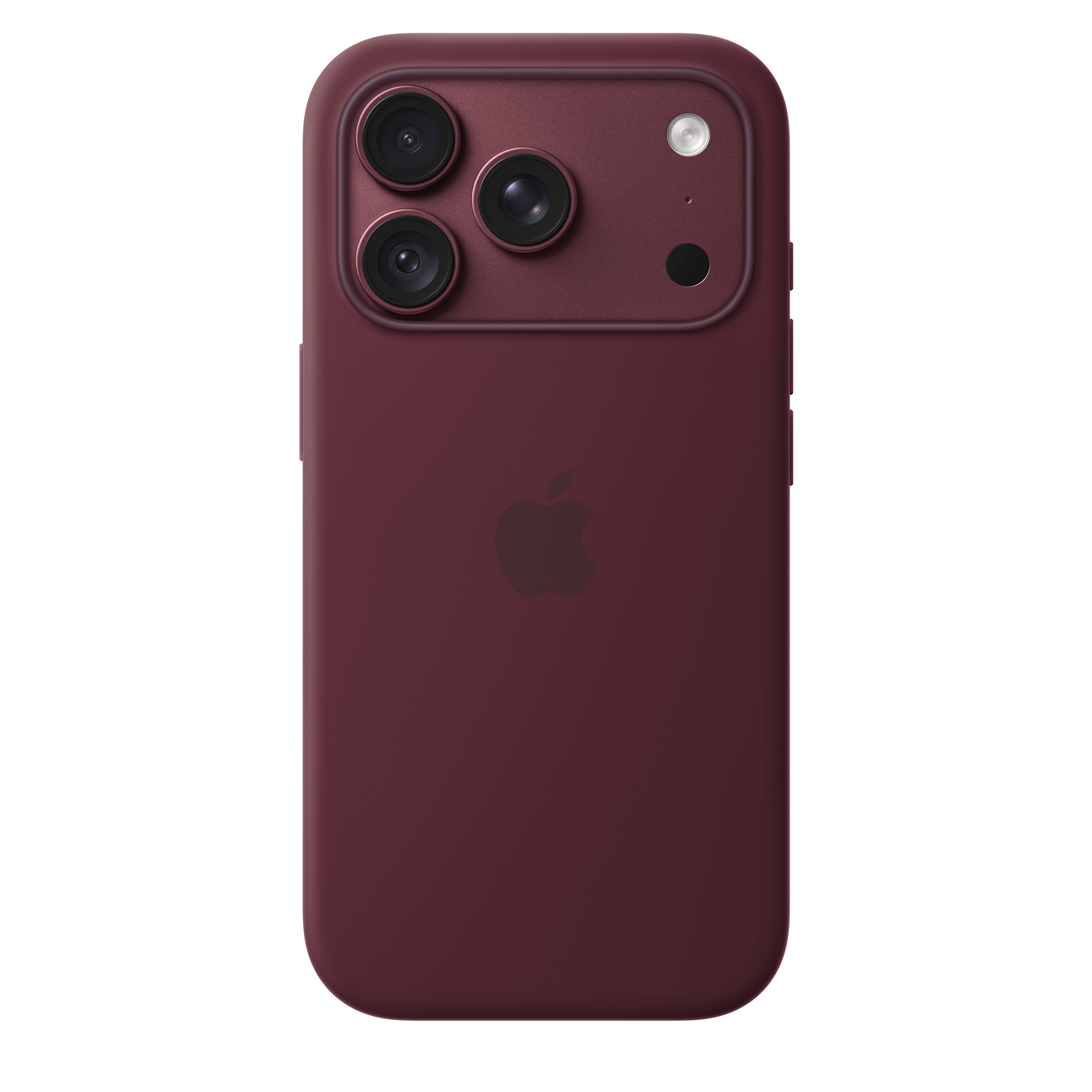 Iphone 18 pro silicone case with magsafe - burgundy