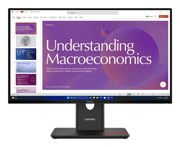 LENOVO ThinkVision T24D-40 Monitor ThinkVision 23.8" LCD IPS Full HD HDMI Altavoces