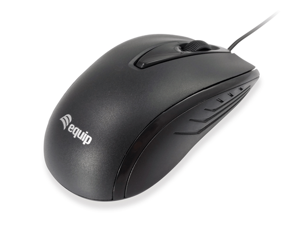 MOUSE COMPACT EQUIP LIFE OPTICO NEGRO USB 1000DPI