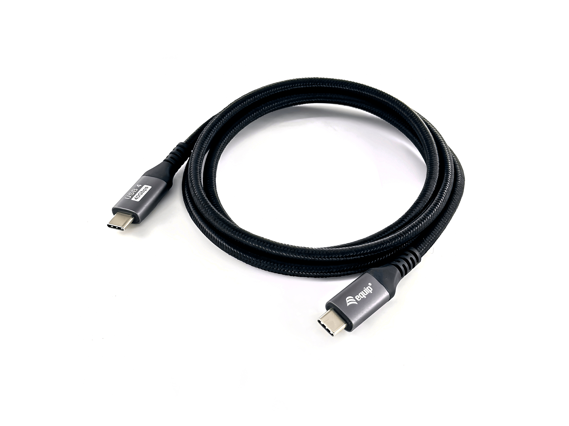 CABLE USB-C A USB-C 1.2M EQUIP 128381 USB 4 Gen3x2 1.2M 40Gbps 240W 8K 60Hz COLOR NEGRO