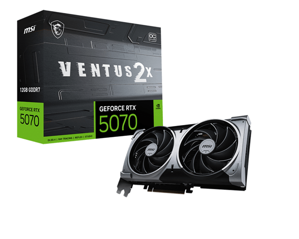 MSI GeForce RTX 5070 VENTUS 2X OC 12 GB GDDR7 DLSS 4