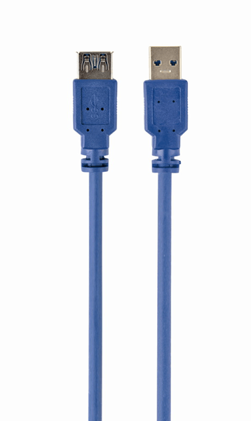 Gembird Cable USB 3.0 Tipo A/M-A/H 2 Mts Azul