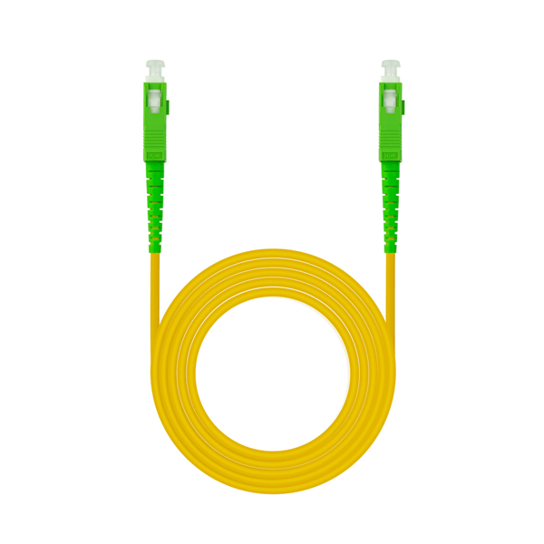 Nanocable Cable fibra SC/APC LSZH Amarillo 1m
