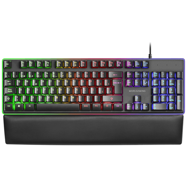 Mars Gaming MK320ES Tecl Full RGB H-Mec Reposamuñ