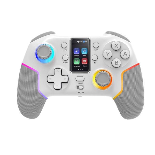 MARS GAMING Gamepad Tri-Modo LMGPV3W LCD Blanco
