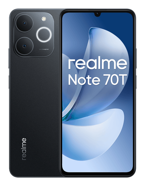 SMARTPHONE TELEFONO MOVIL LIBRE REALME NOTE 70T 4G 6.74“ HD+ ,OCTA CORE, 4GB , 128GB, AND15 ,BLACK