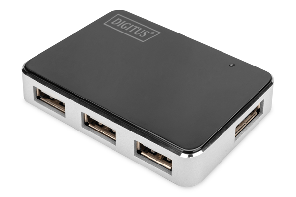 USB 2.0 4-PORT HUB 4X USB A/F 1X USB BMINI/F INCL. USB A/M TO MINI5P CABLE BLACK