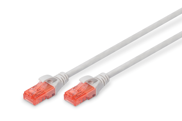 Cabe de conexi n CAT 6 U-UTP Cu LSZH AWG 26/7 longitud de 0 25 m color gris