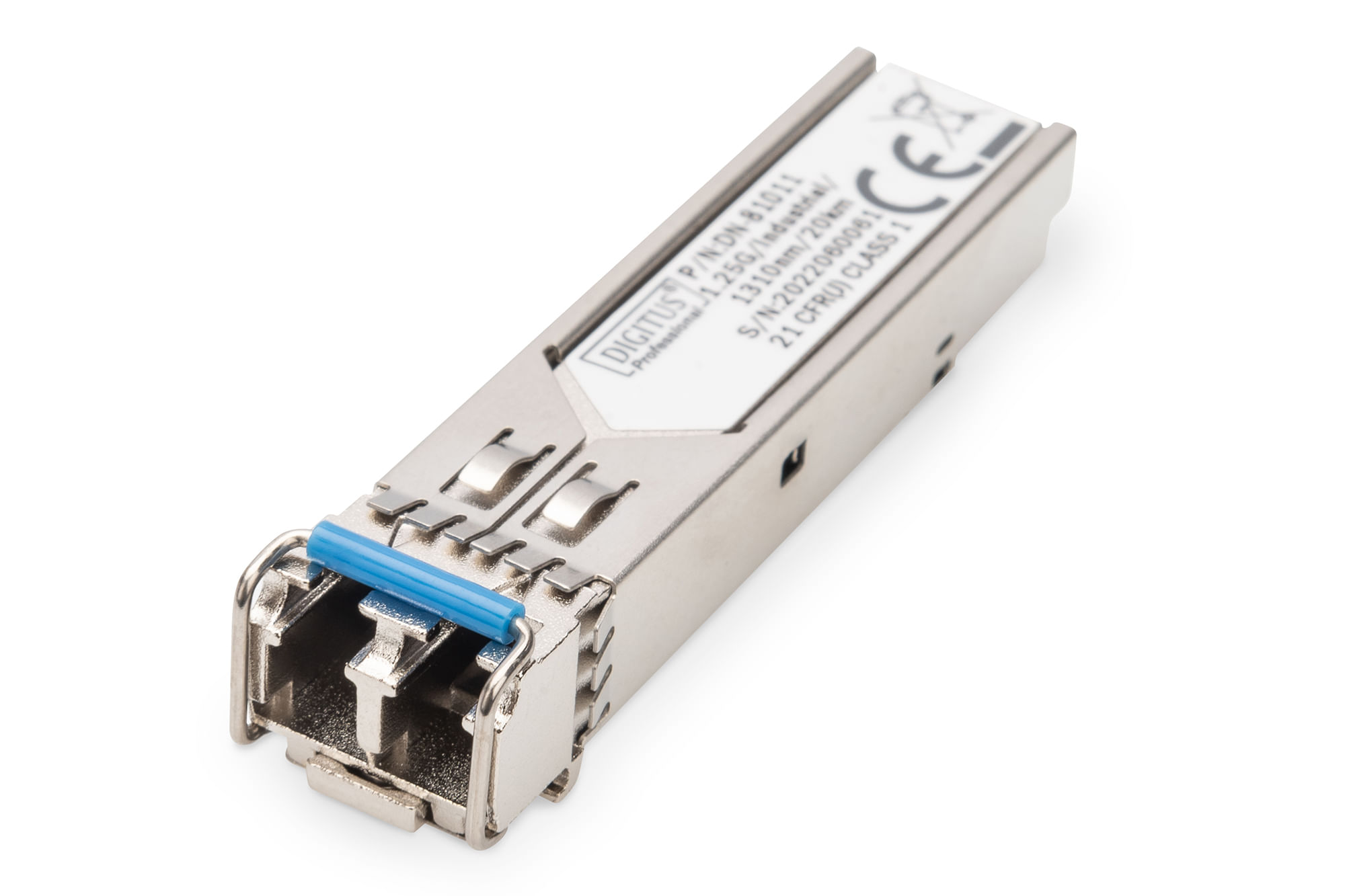 DIGITUS 1.25 Gbps SFP Module Up to 20km Singlemode LC Duplex Connector Industrial Ver. 1000Base-LX 1310nm