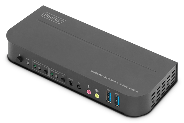 KVM SWITCH 2X1 DP DP/HDMI OUT USB