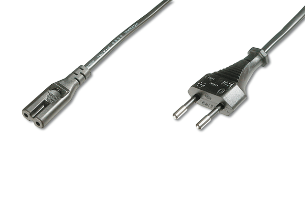 Cable de red euro C7 M/F 1.8m H03VVH2-F 0.75qmm sw