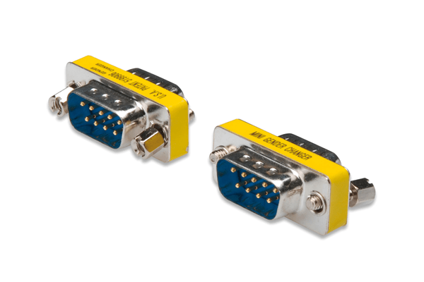 Cambiador de Género D-Sub9 carcasa met lica M/M con tornillos hexagonales