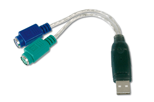 Adaptador USB a PS / 2 2 X Mini-Din 6 / H USB A / M