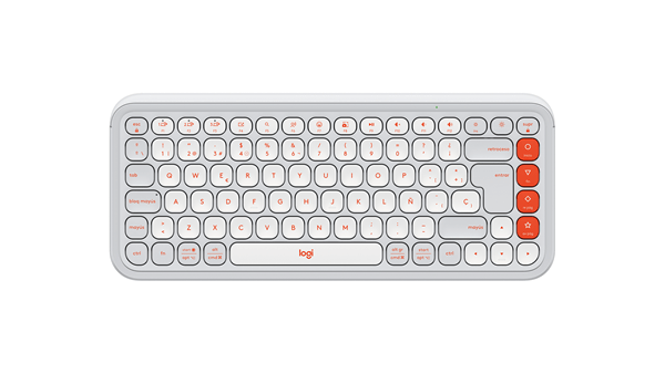POP ICON KEYS KBD OFF WHITE ES