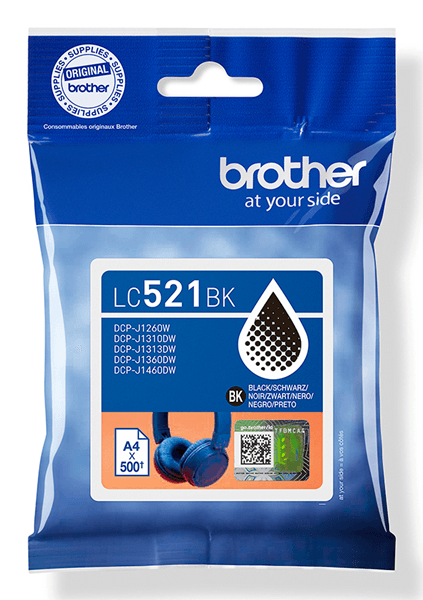 Brother Cartucho LC521BK Negro