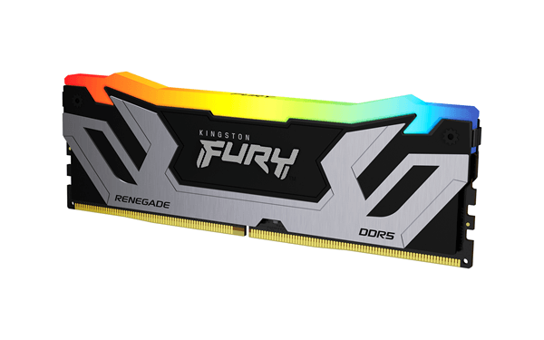 Memoria RAM PC DDR5 24GB (1x24) CL40 KINGSTON FURY 24GB 8400MT/s DDR5 CL40 CUDIMM FURY Renegade RGB Silver XMP