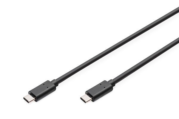 USB Type-C connection cable type C to C M/M 1.0m 3A 480MB Versi n 2.0 negro