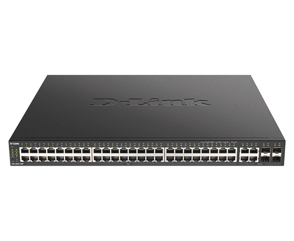 SWITCH GESTIONABLE D-LINK L2/L3 DGS-2000-52MP 48P GIGA POE (370W) + 4P COMBO SFP