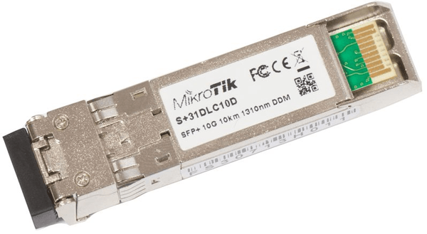 Mikrotik S+31DLC10D Módulo Fibra SFP+ MonoMod 10Km