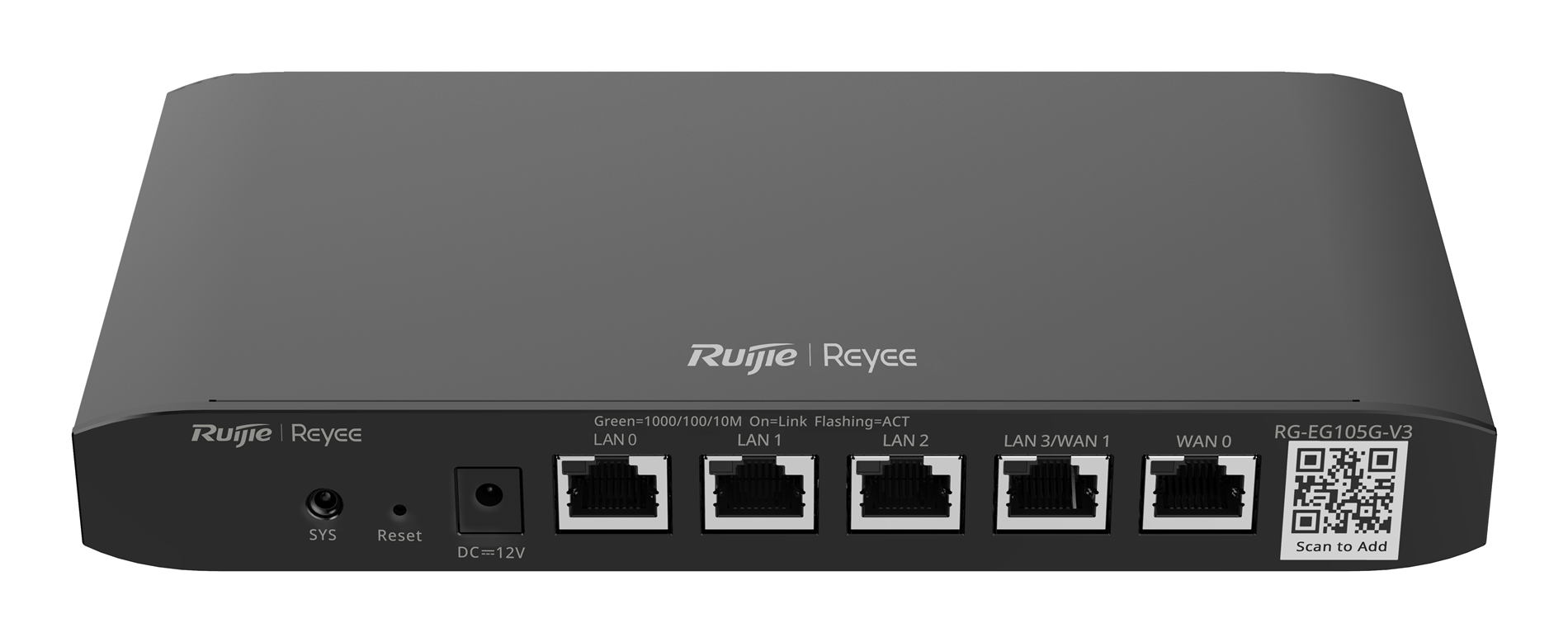 Reyee 5-Port Gigabit Cloud-Managed Router, 5 x 1GE