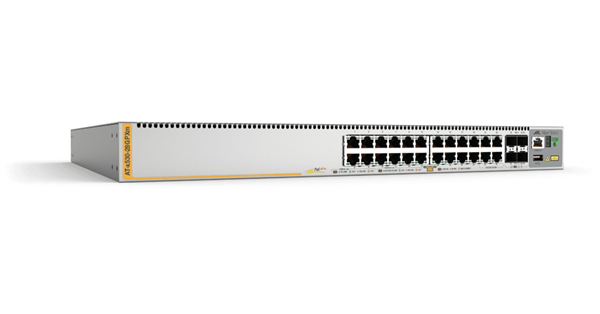 20 X 100/1000-T POE+ 4X 100/1000-T POE+ (MULTI-GIGA IS NOT SUPPORTED) 4X SFP+ PORTS L3 STACKABLE SWITCH EU POWER CORD