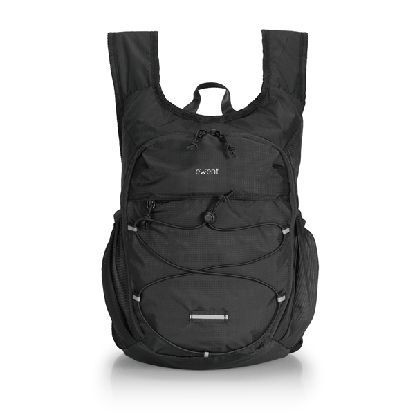 MOCHILA PLEGABLE/IMPERMEABLE EWENT 24L 40x30x20 PARA PORTATIL 14"/VIAJE/SENDERISMO NEGRA