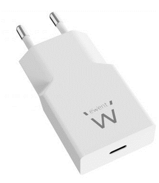 EWENT EW1310 Cargador rápido USB-C 20W Tec.Ganfast
