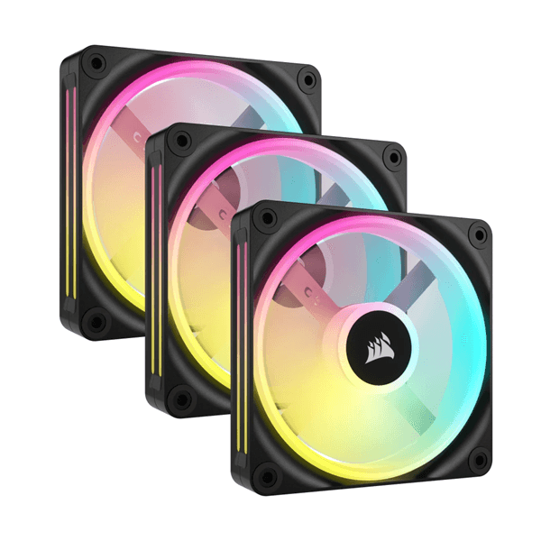 Ventilador caja corsair qx rgb series icue link qx120 rgb 120mm magnetic dome triple pack co-9051002-ww