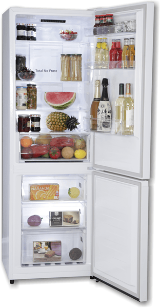 FRIGORIFICO COMBI ROMMER FCE395NF NOFROST E ALTO 178,5 CM ANCHO 59,5 CM BLANCO