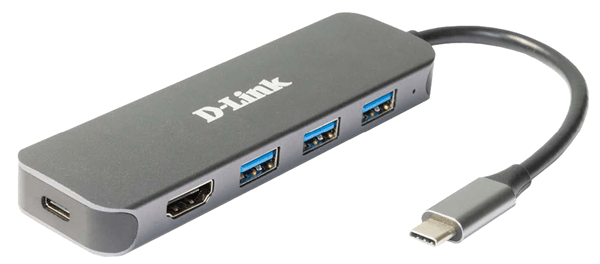 5-in-1 usb-c hub docking station 3 x usb 3.0 - 1 x hdmi - – imagen 2