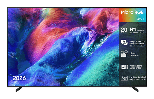 Televisor SAMSUNG 55" TV 55" 4K Micro RGB R85H Samsung Vision AI Smart TV (2026) Micro RGB 4K Ultra HD