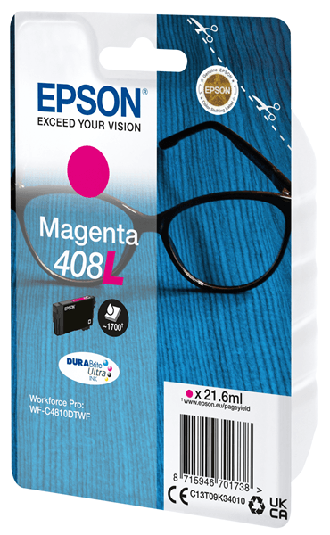 Epson 408XL cartucho de tinta magenta XL (original)