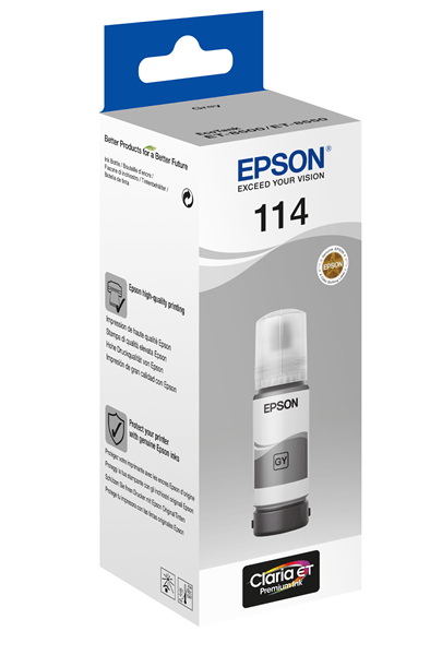 Epson 114 botella de tinta gris (original)