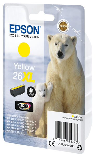 Ink/26xl polar bear 9.7ml yl