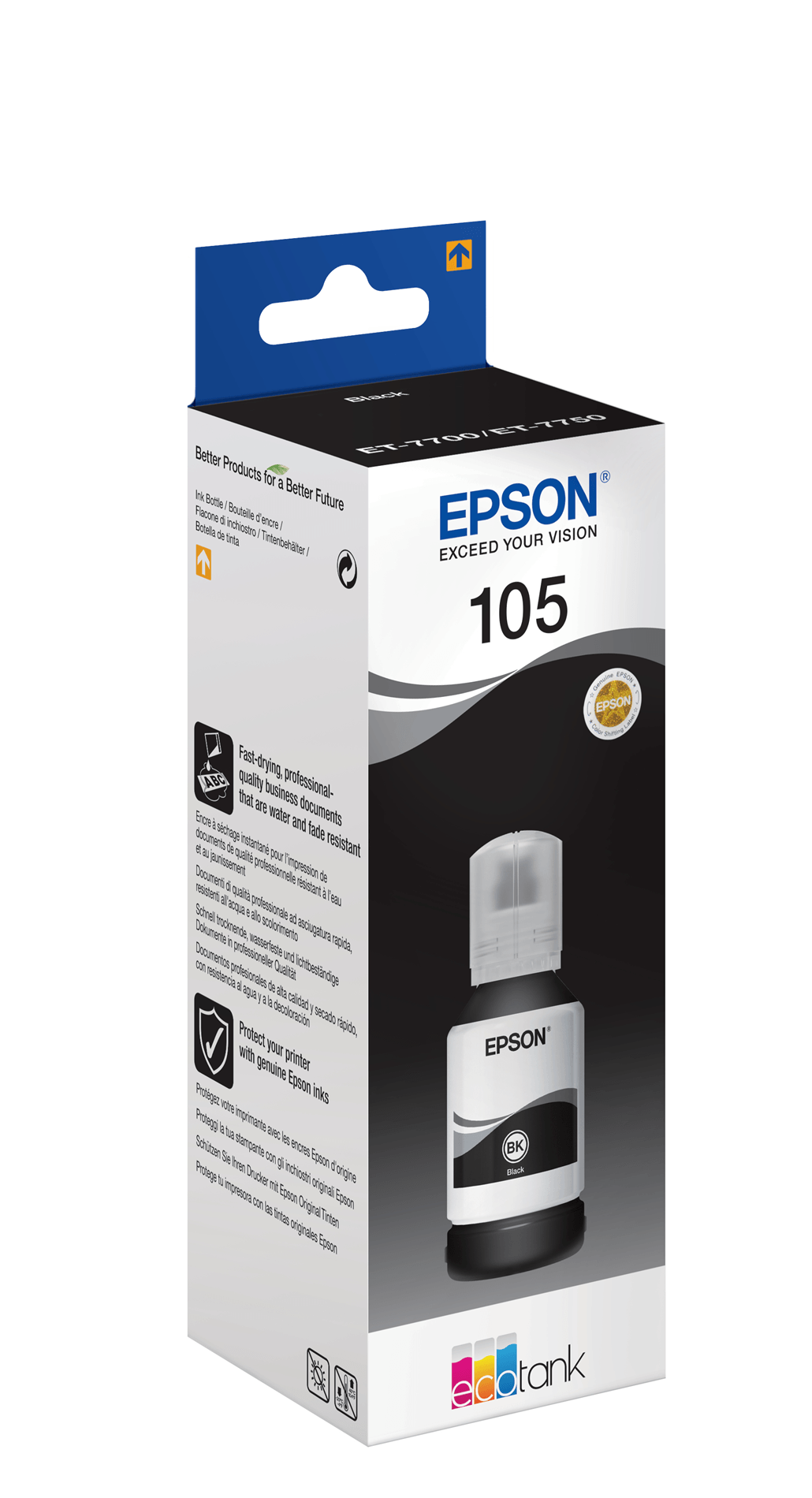 Epson 105 botella de tinta negra (original)