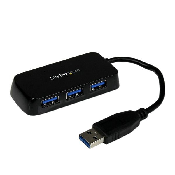 black 4port external usb 3