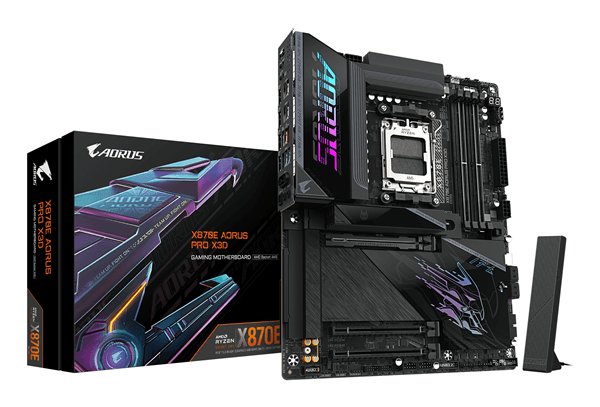 PLACA GIGABYTE X870E AORUS PRO X3D,AMD,AM5,X870E,4DDR5,256GB,2HDMI+1USB4,4SATA3+4M.2,2.5GBELAN+WIFI7+BT5.4,8USB3.2,ATX